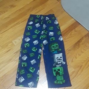 Boy's 6/8 Minecraft PJ Pants, EUC